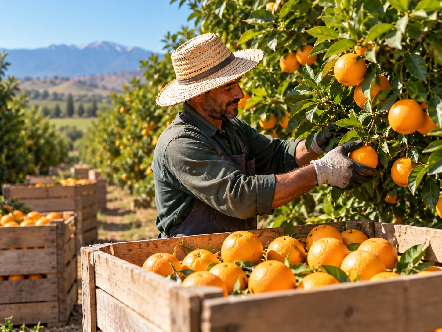 Moroccan citrus fruit used to illustrate orange quality and presentation