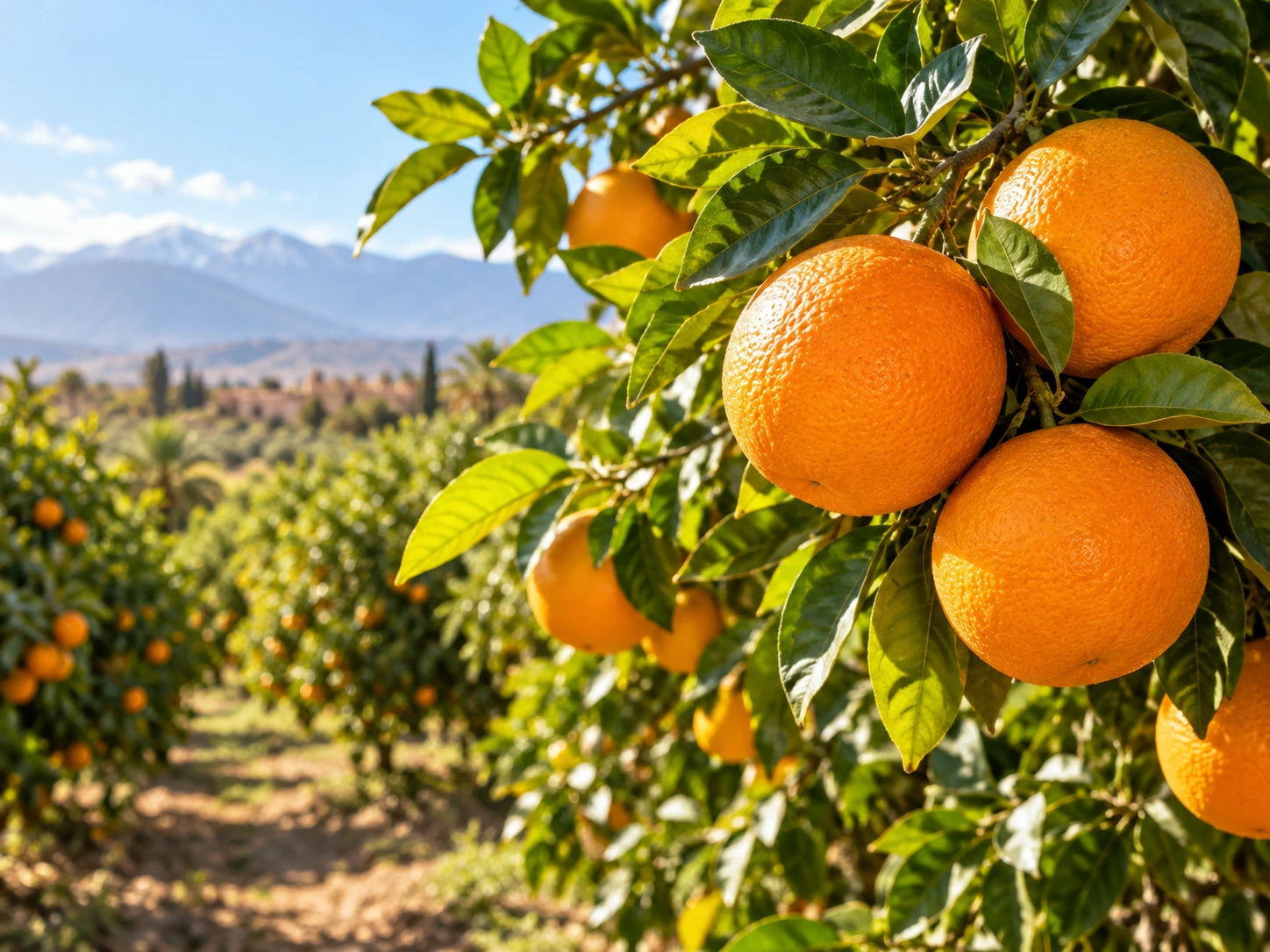 Fresh Moroccan oranges illustrating wholesale fruit quality and packing considerations